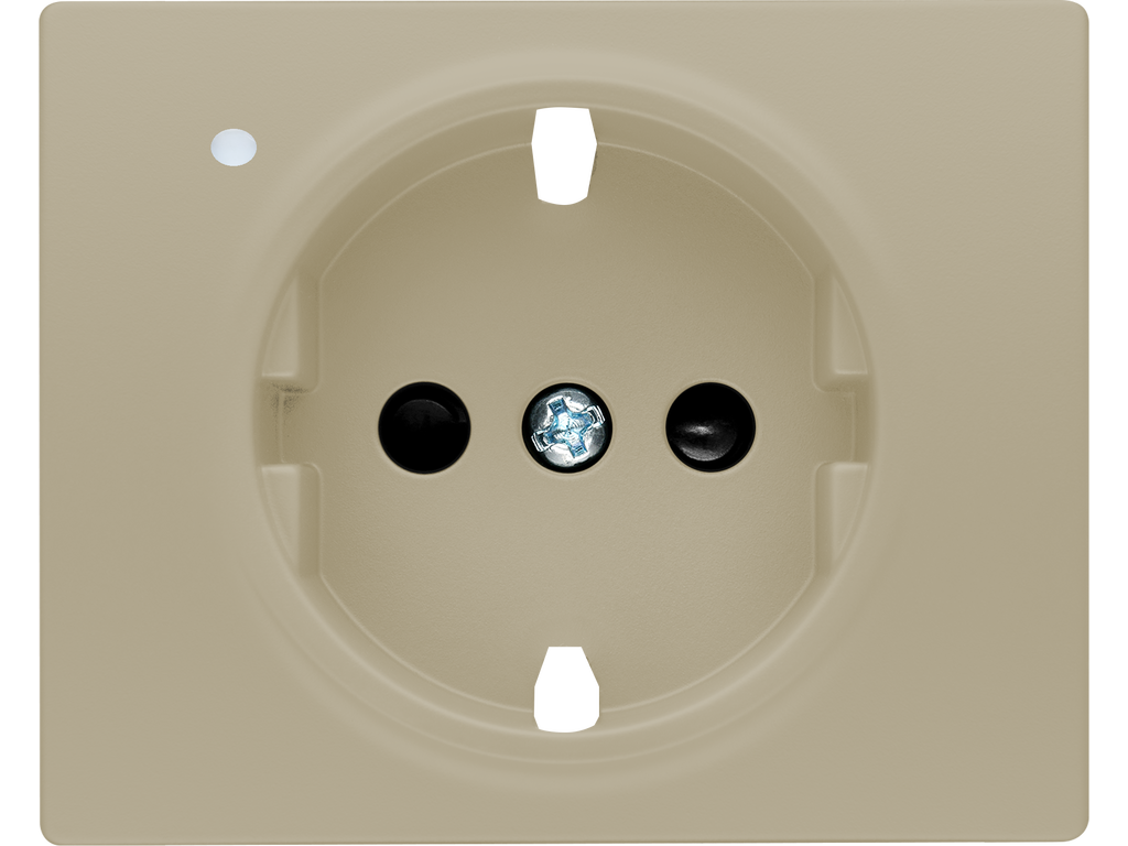 Mega, tapa proteccion de seguridad, difusor, schuko delta, bronce niebla