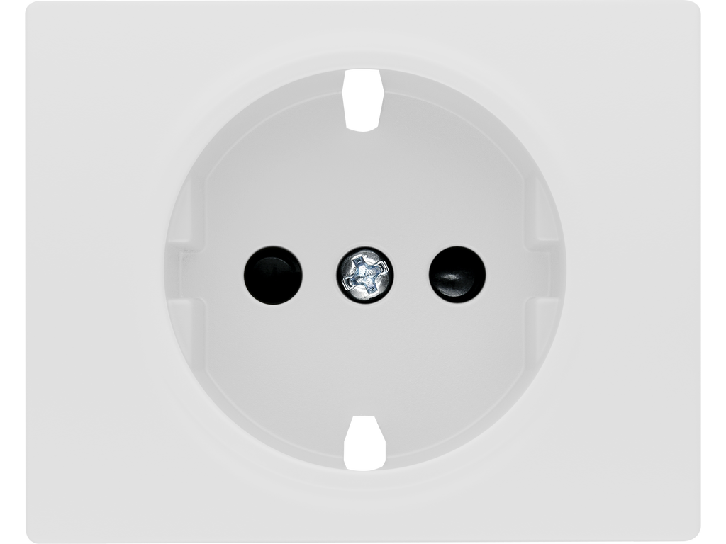 Mega, tapa proteccion de seguridad, para schuko delta blanco perla mabe