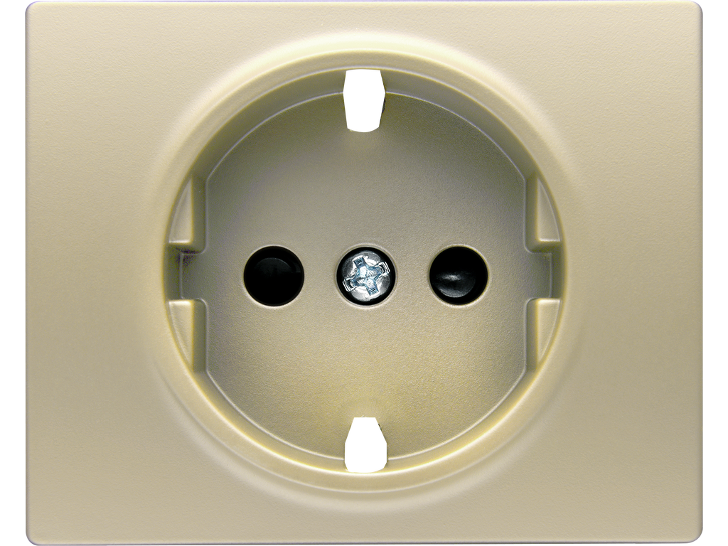Mega, tapa proteccion de seguridad, para schuko delta dorado malta