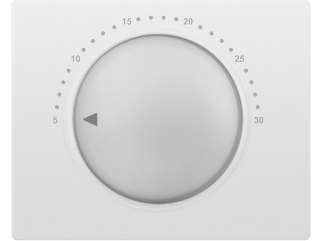 Mega, tapa termostato electrico ambiente blanco perla mabe