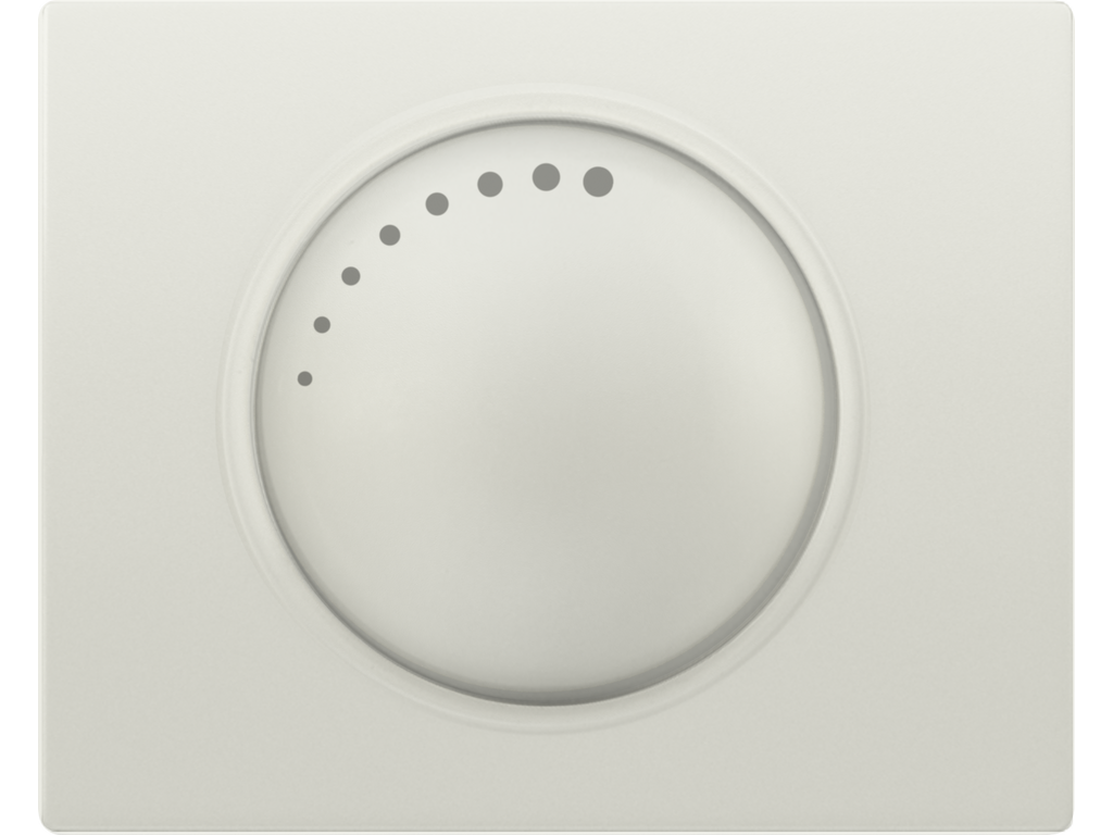 Mega tapa y boton reguladores blanco satin