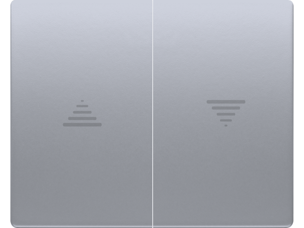 Mega, juego teclas pulsador-interruptor persiana alumino prusia