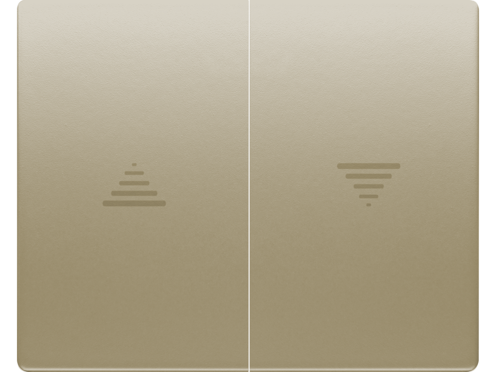 Mega, juego teclas pulsador-interruptor persiana bronce niebla