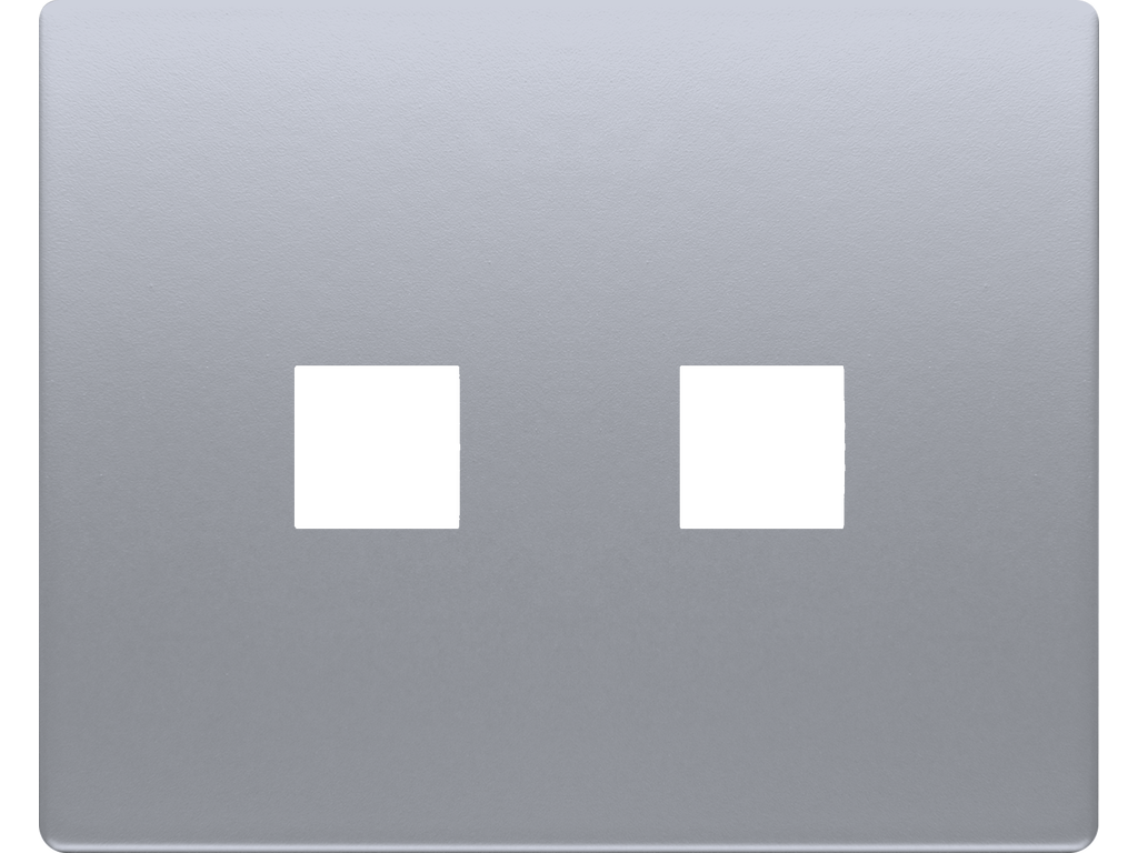 Mega, tapa para toma rca estereo alumino prusia