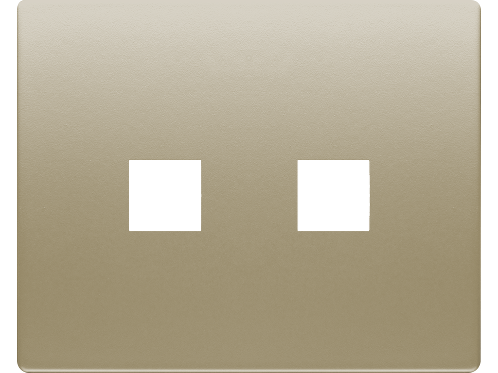 Mega, tapa para toma rca estereo bronce niebla