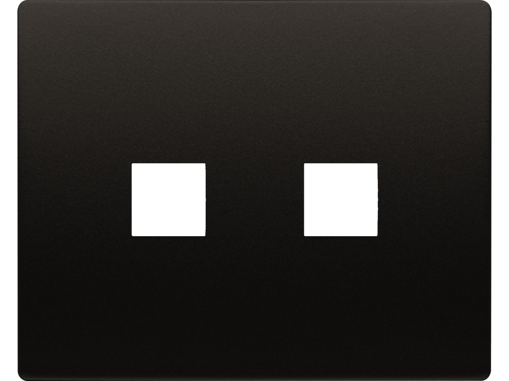 Mega, tapa para toma rca estereo marron samoa