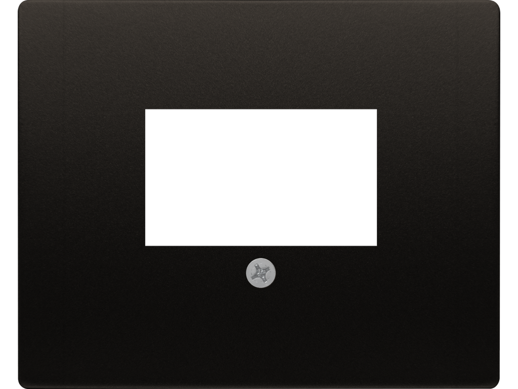 Mega, tapa conectores multimedia, marron samoa