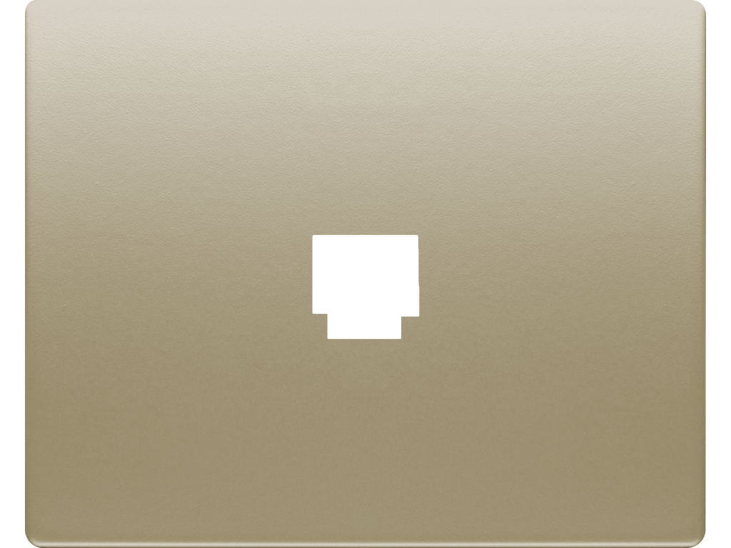 Mega, tapa toma telefono (8 vias rj-45) bronce niebla