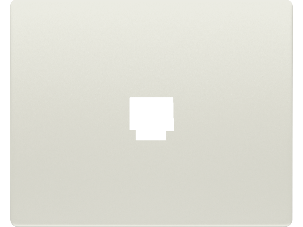 Mega, tapa toma telefono (8 vias rj-45) blanco satin