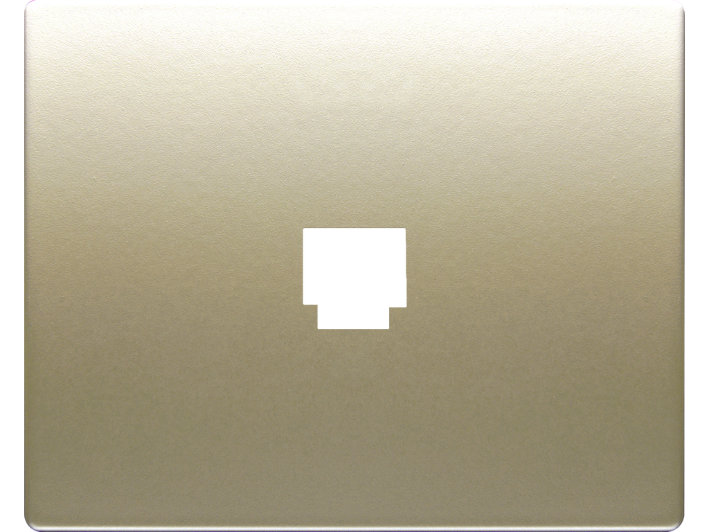 Mega, tapa toma telefono (8 vias rj-45) dorado malta