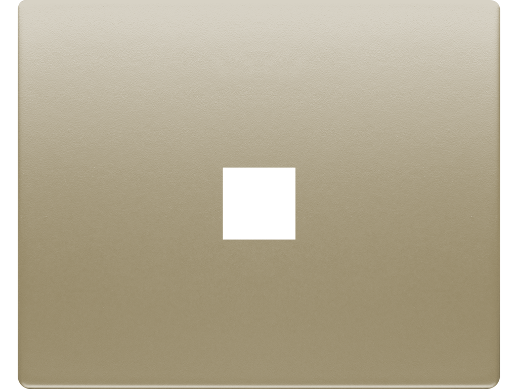 Mega, tapa para toma rca y video bronce niebla