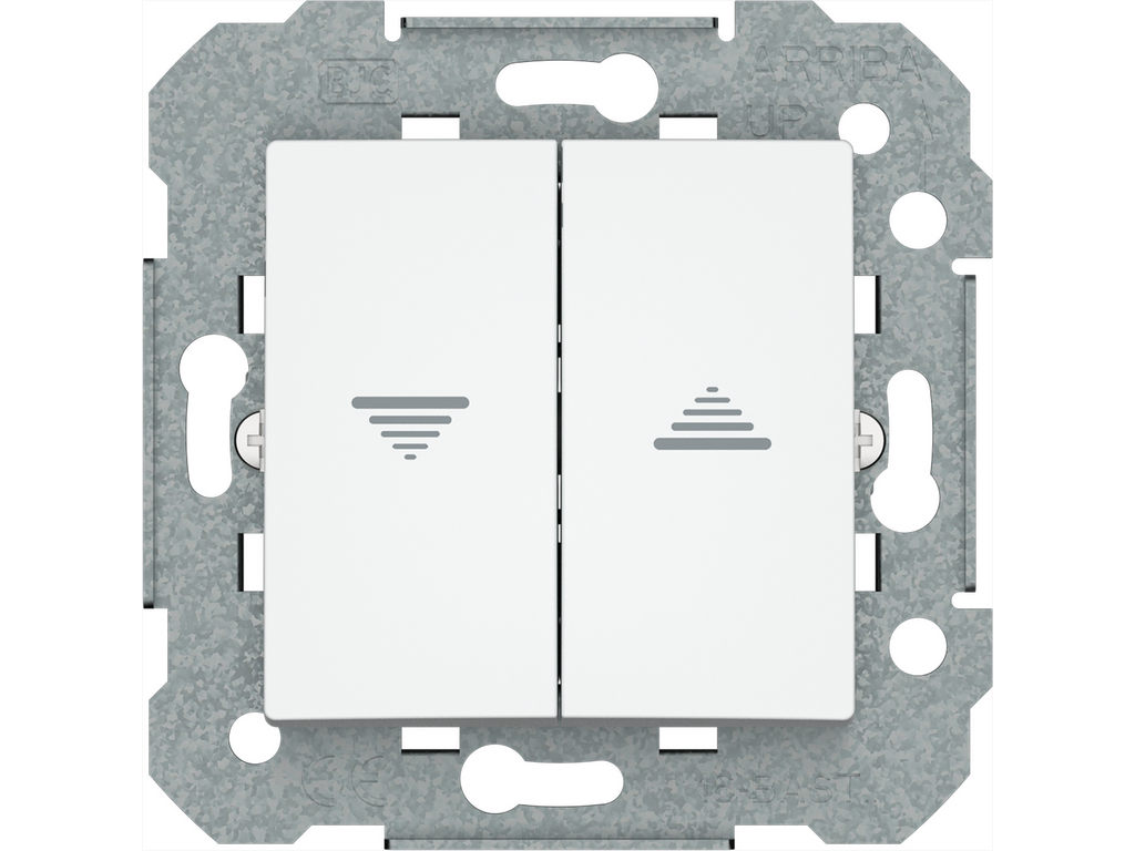 Viva, pulsador de persianas, blanco