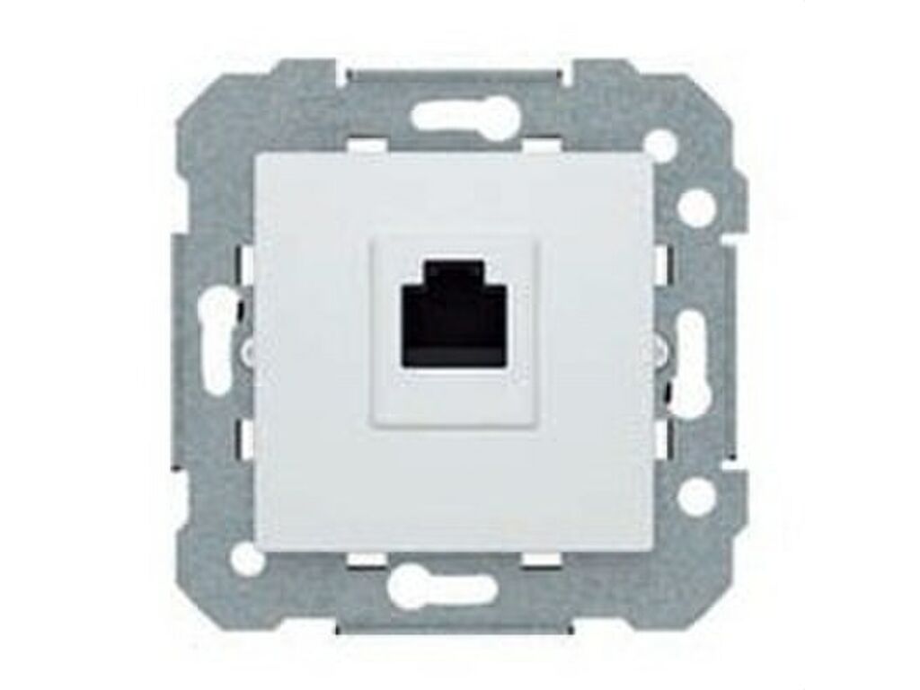 Viva, Toma rj45 cat.6, Viva, garras, blanca con garras emborne sin herramienta
