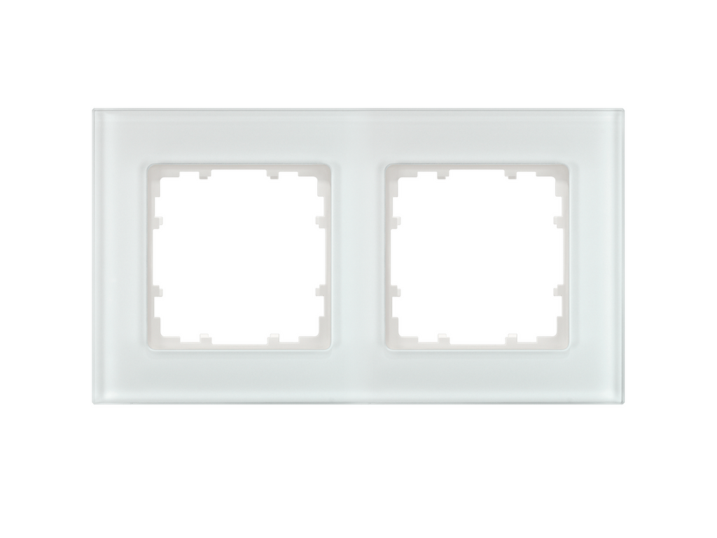 Miro, marco de cristal de 2 elementos, blanco