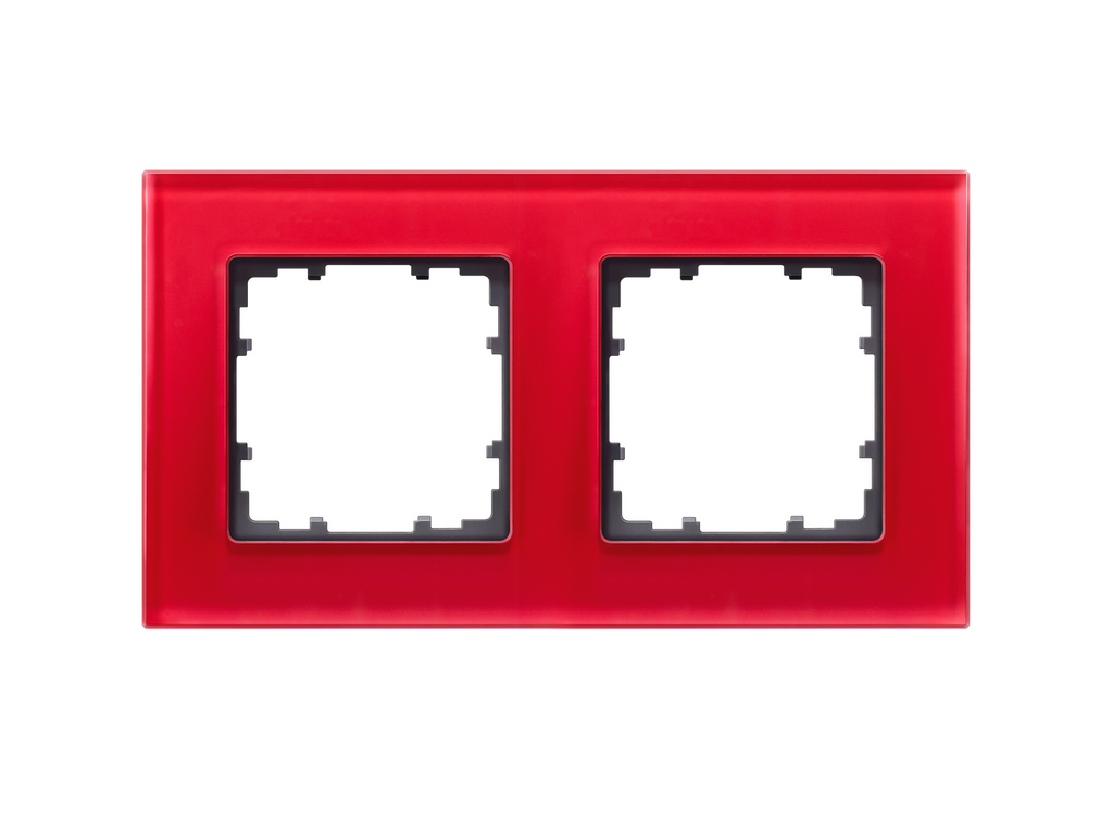 Miro, marco de cristal de 2 elementos, rojo oriental