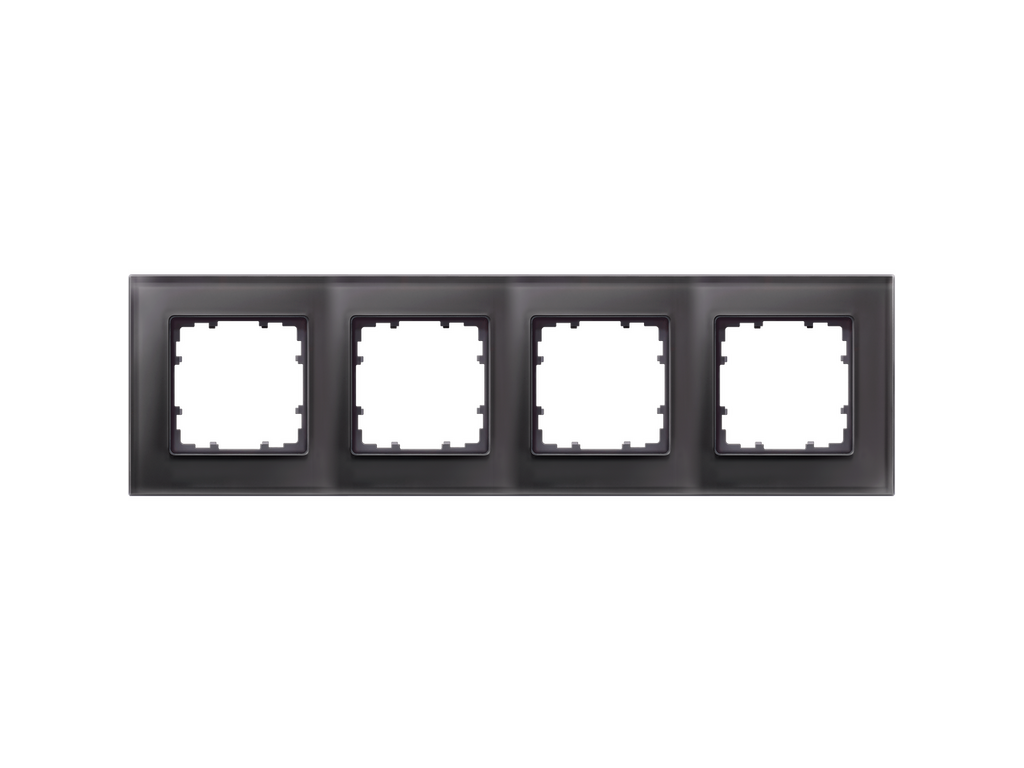 Miro, marco de cristal de 4 elementos, negro