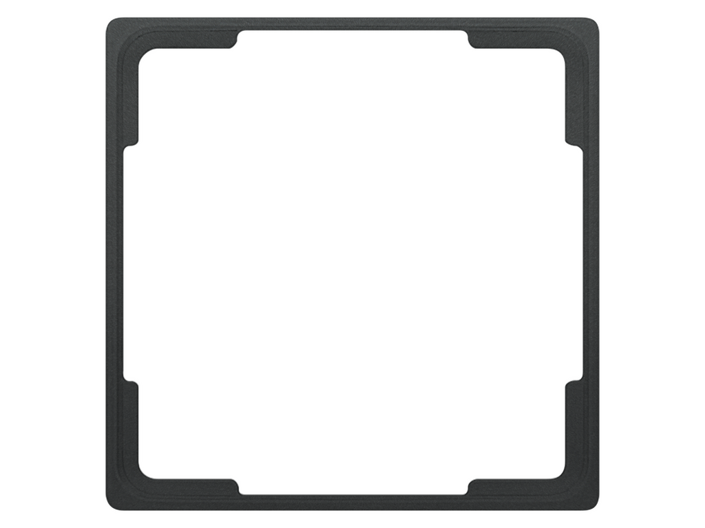 Style, marco intermedio de 1 elemento para mecanismos de 61×61 mm, antracita cosso