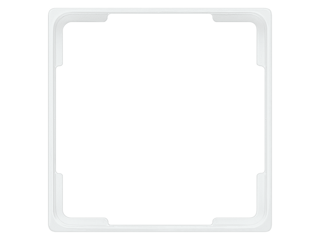 Style, marco intermedio de 1 elemento para mecanismos de 61×61 mm, blanco polar