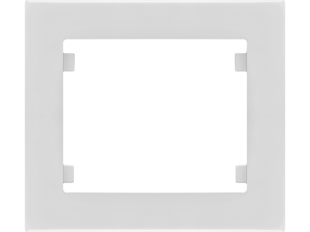 Iris Plus, marco 1 elemento horizontal – vertical, blanco polar