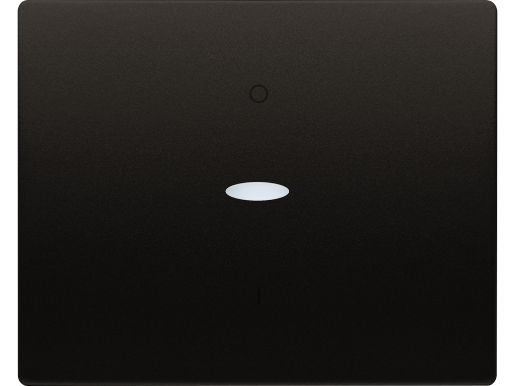 Mega, tecla interruptor bipolar, con señalizador, marron samoa