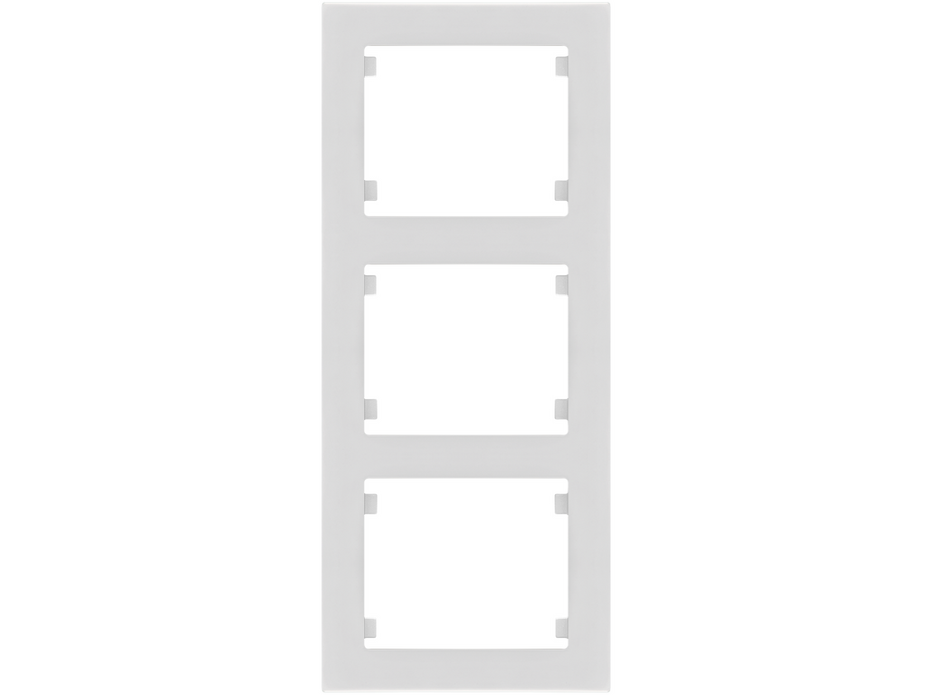 Iris Plus, marco 3 elementos vertical, blanco polar