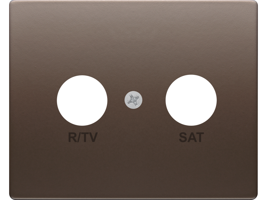 Iris, tapa toma r/tv-sat, chocolate