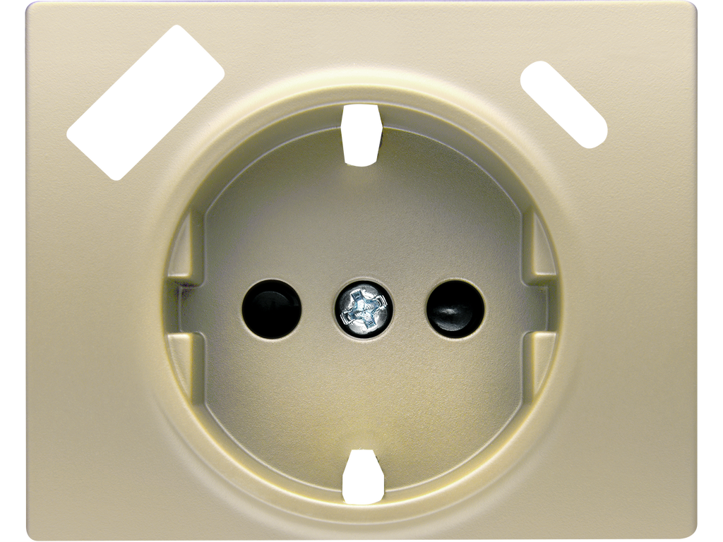 Mega, tapa schuko usb ac, dorado malta