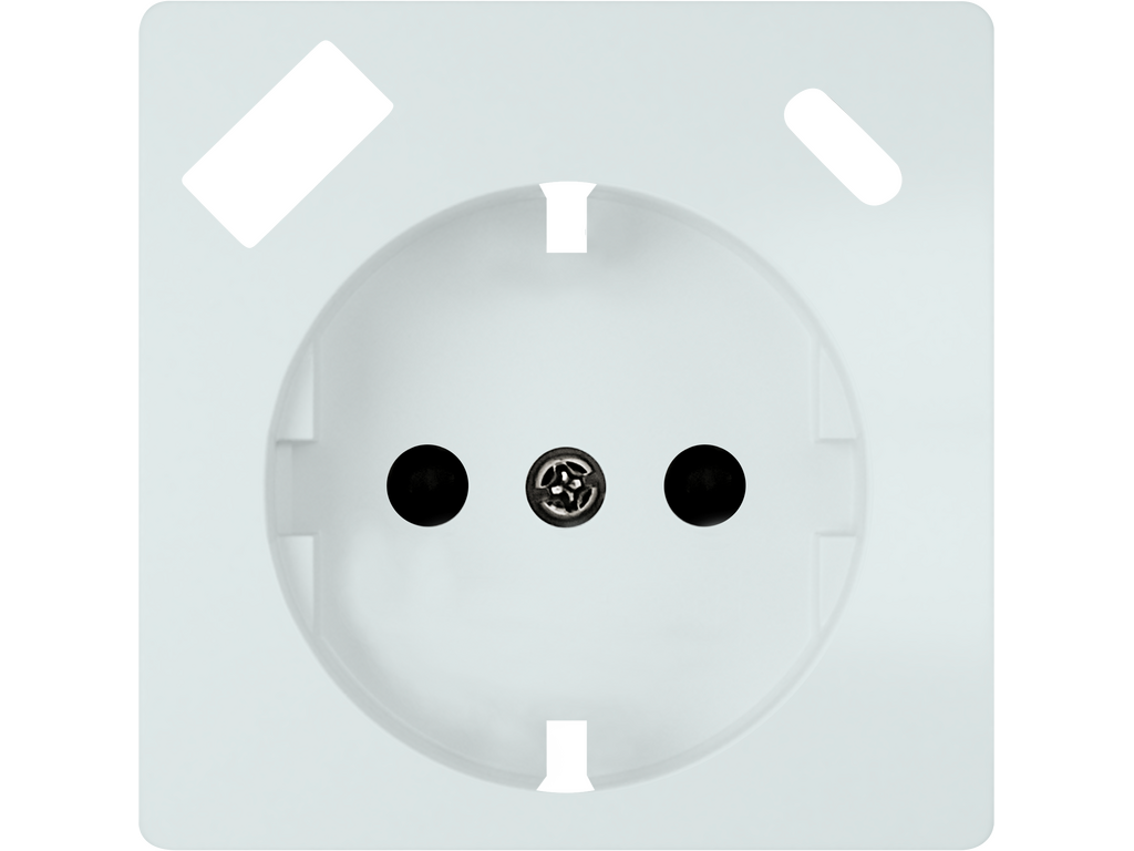 Miro, tapa schuko usb ac, blanco polar
