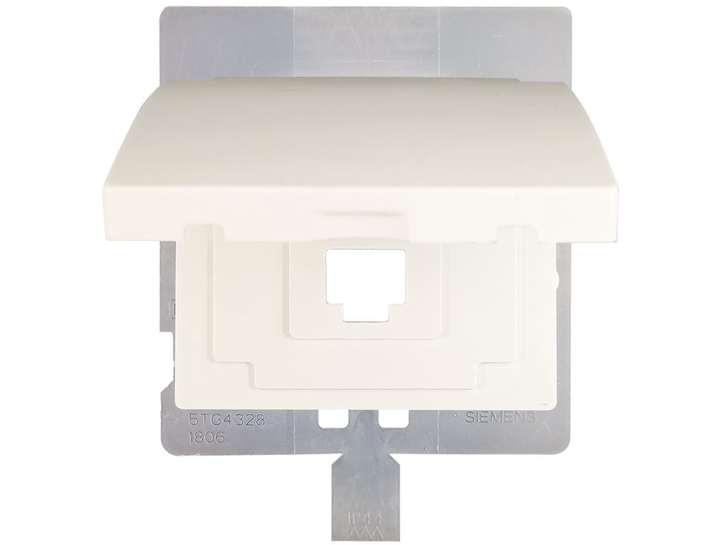 Iris, tapa articulada para RJ45 IP44, blanco