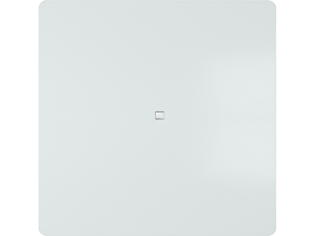 Miro, tecla simple con difusor, Blanco Polar