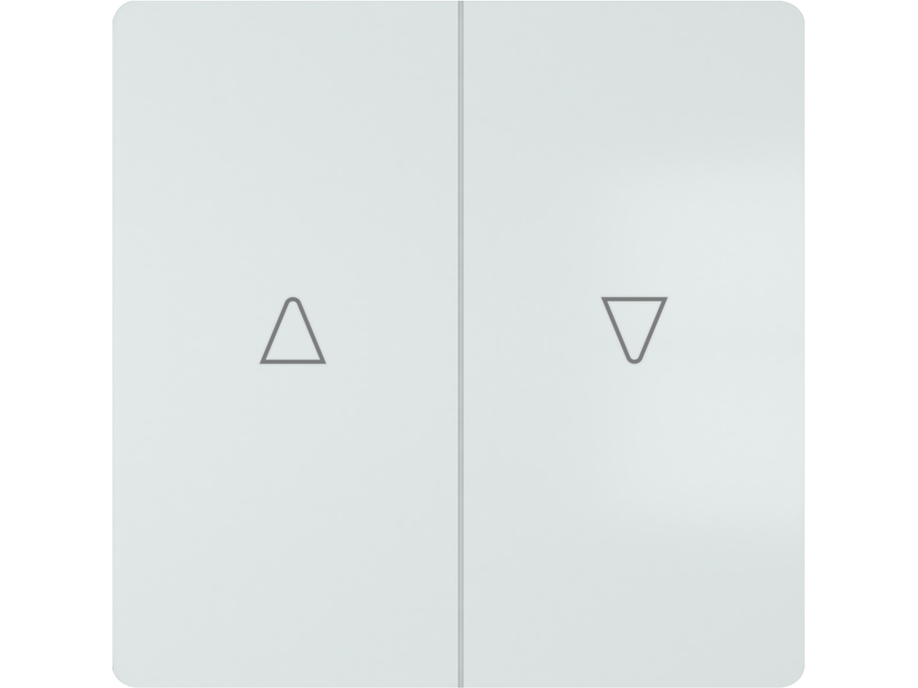 Miro, tecla doble persiana, Blanco Polar