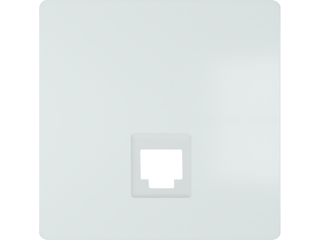 Miro, tapa conector 1 RJ45, Blanco Polar