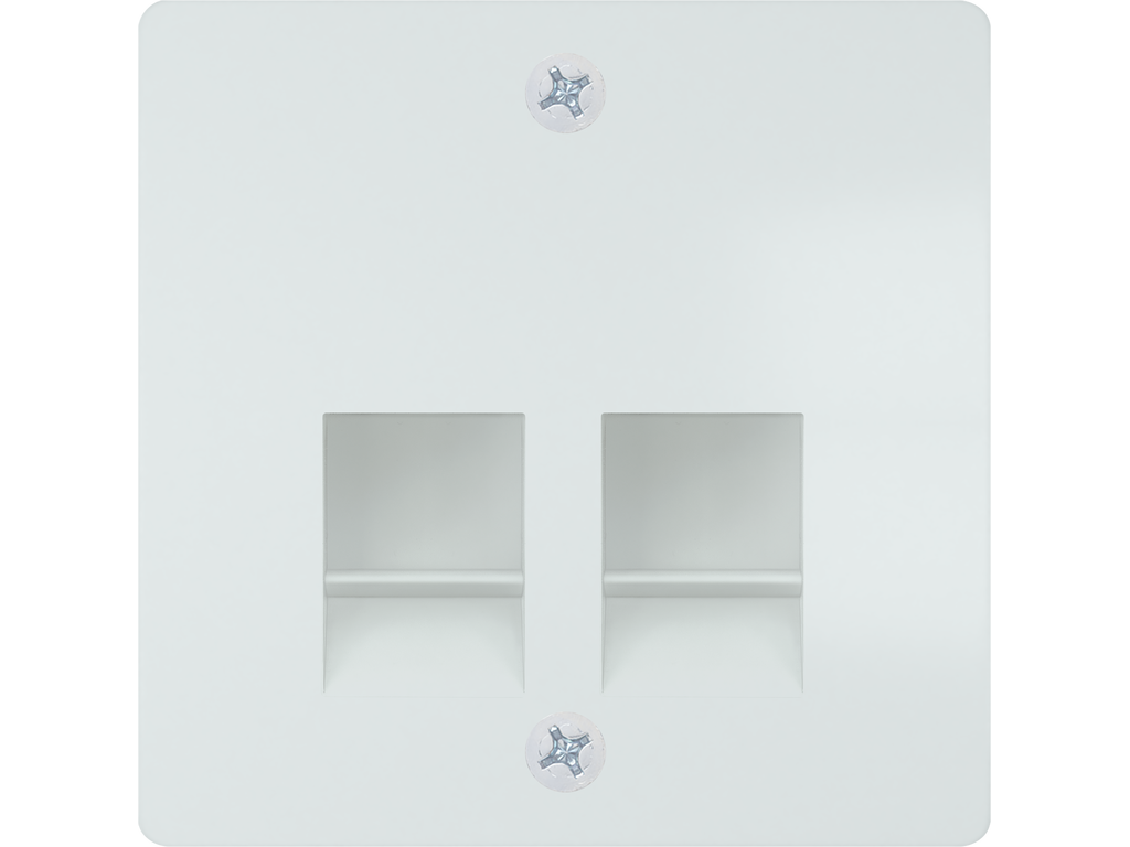 Miro, tapa conector multimedia tae, Blanco Polar