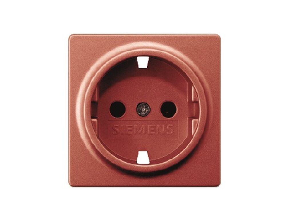 Miro, tapa Schuko, proteccion seguridad, rojo