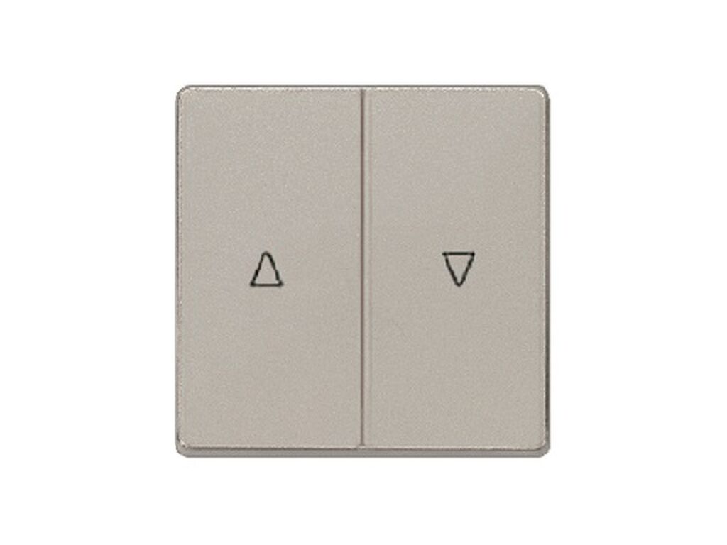 Miro, tecla doble persiana, Aluminio Metalizado