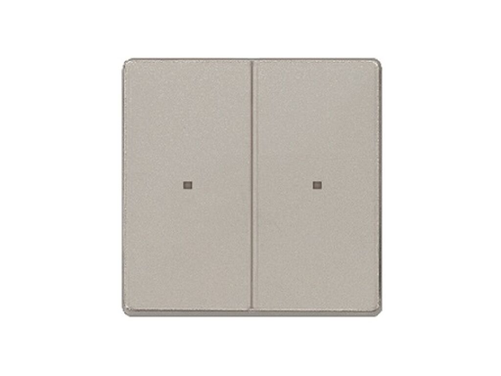 Miro, tecla doble con difusor, Aluminio Metalizado