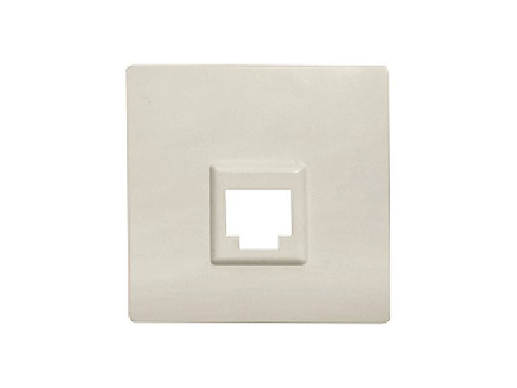 Miro, tapa conector 1 RJ45, Aluminio Metalizado