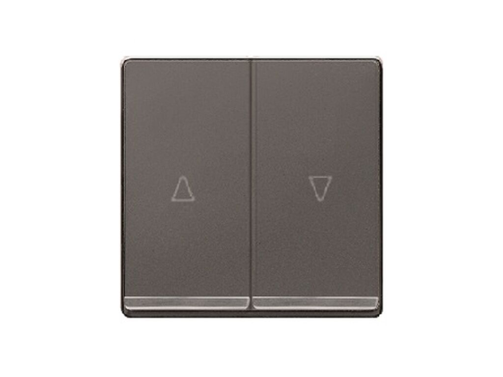 Miro, tecla doble persiana, embellecedor, Carbono Metalizado