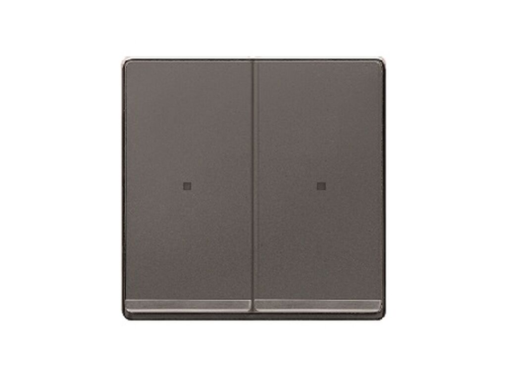 Miro, tecla doble embellecedor con difusor, Carbono Metalizado