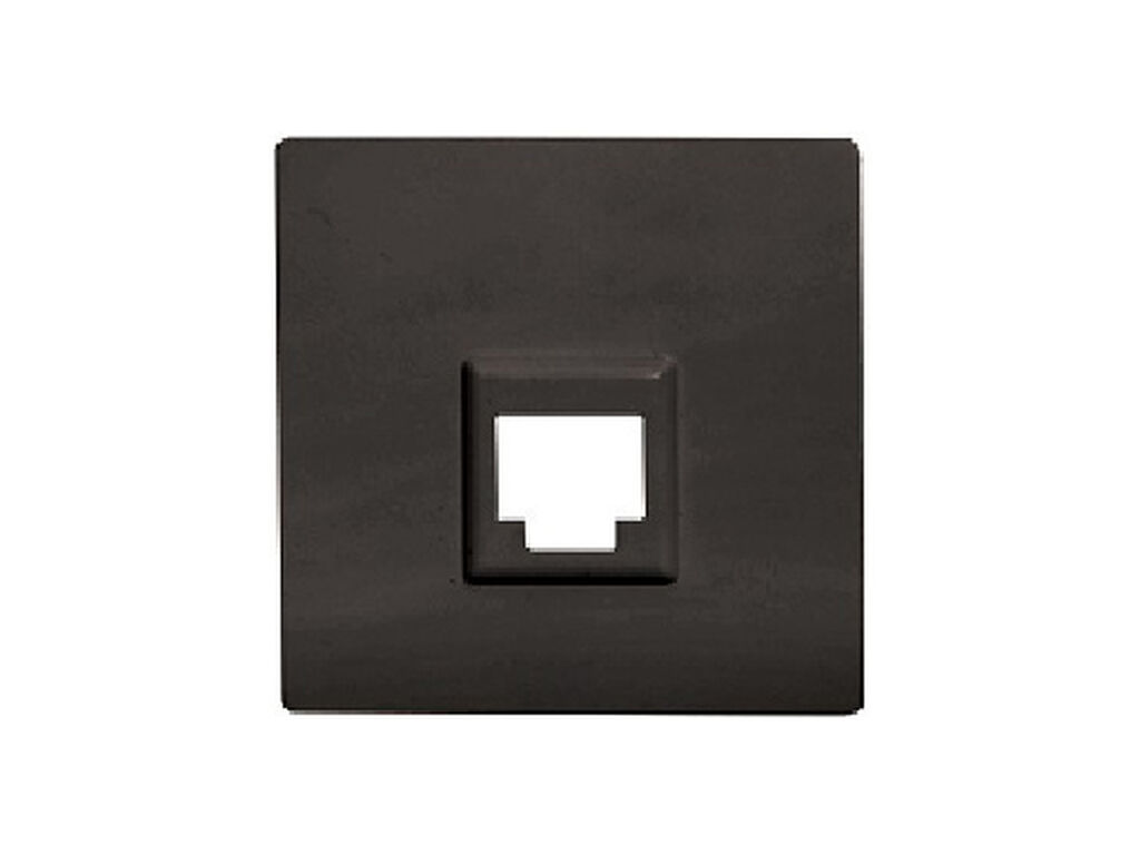 Miro, tapa conector 1 RJ45, Carbono Metalizado