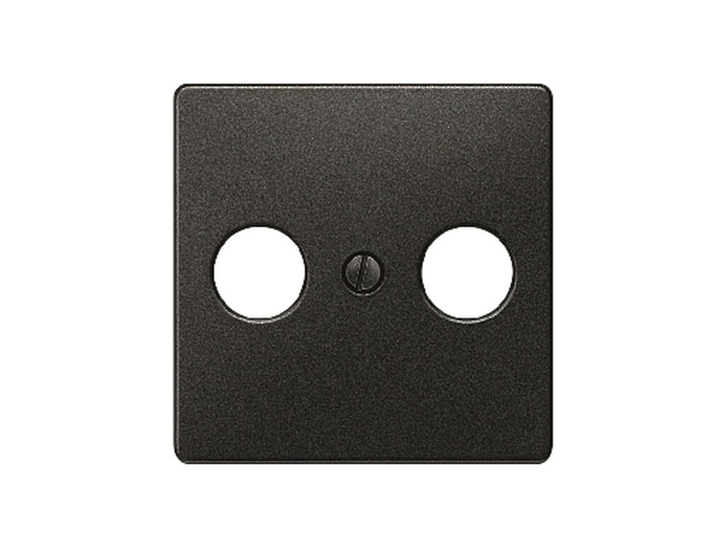 Miro, tapa televisión 2 entradas, Carbono Metalizado