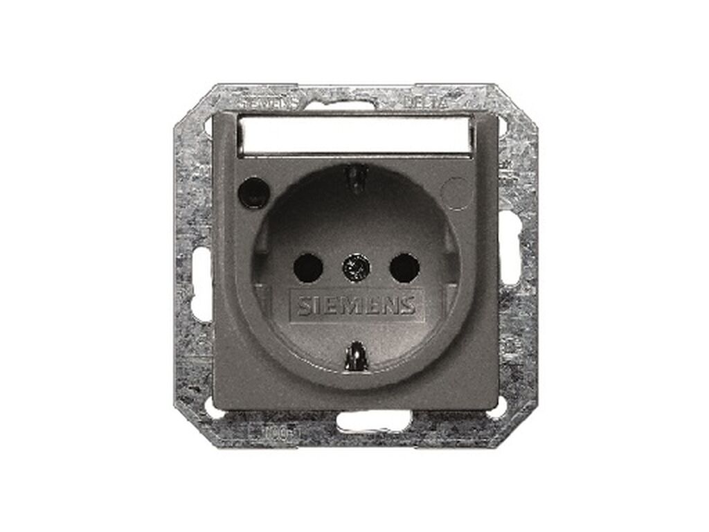 Miro, tapa Schuko, proteccion seguridad, etiqueta indicador de servicio, carbon