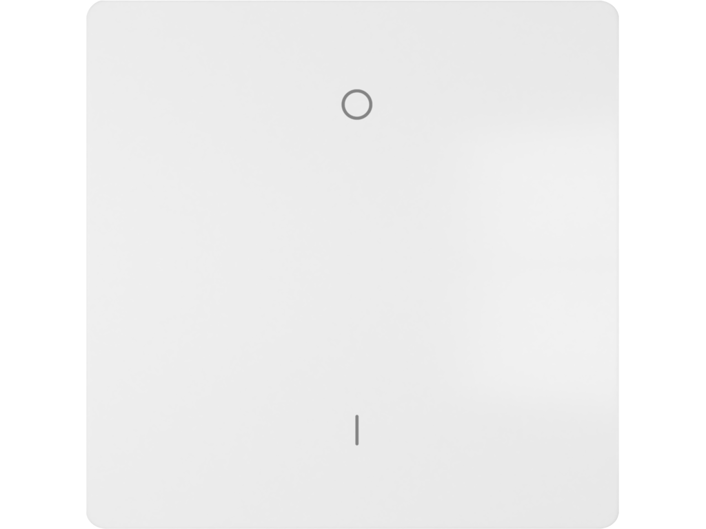 Miro, tecla bipolar I/O, Blanco Mate