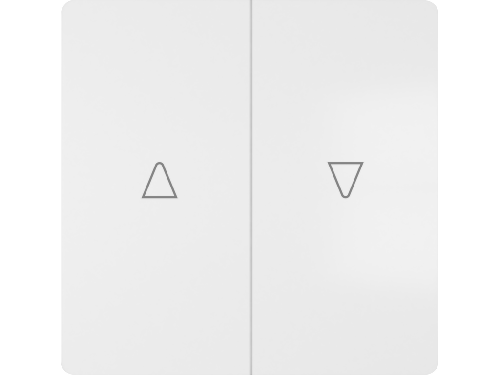 Miro, tecla doble persiana, Blanco Mate