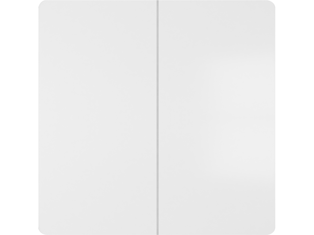 Miro, tecla doble, Blanco Mate