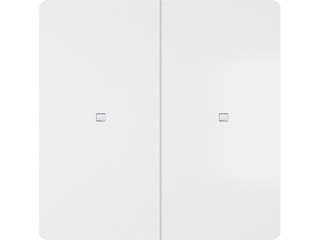 Miro, tecla doble con difusor, Blanco Mate