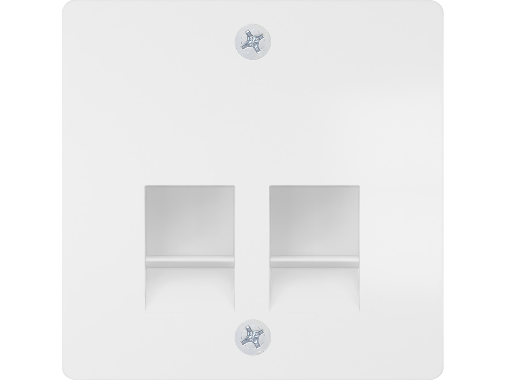 Miro, tapa conector multimedia, Blanco Mate