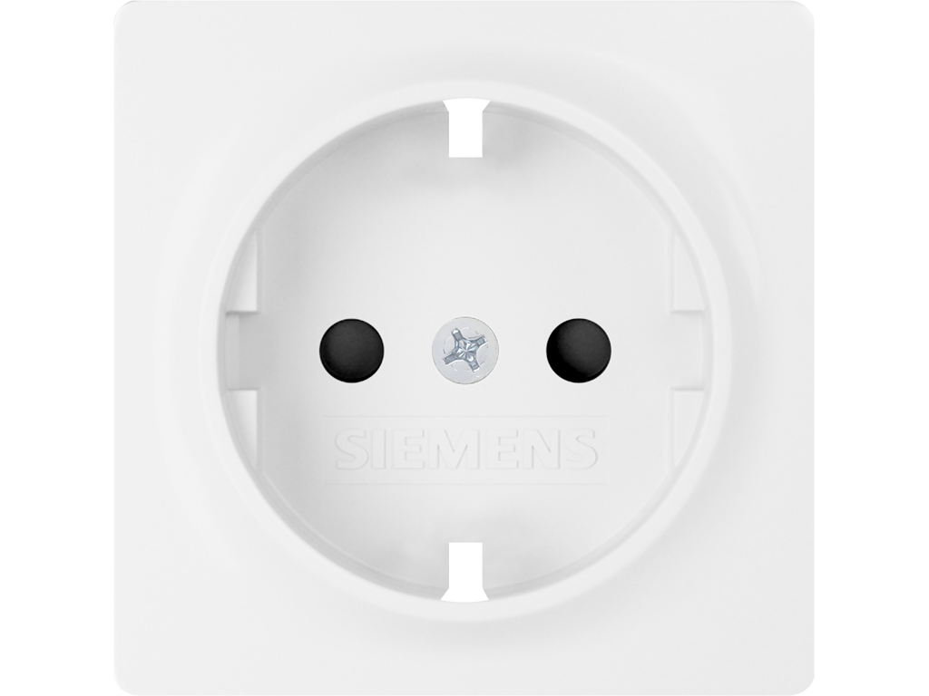 Miro, tapa Schuko, proteccion seguridad, Blanco Mate