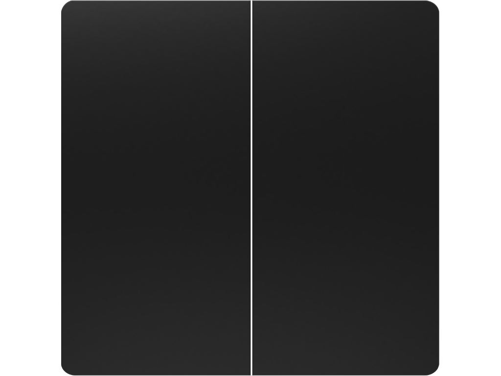 Miro, tecla doble con difusor, Negro Mate