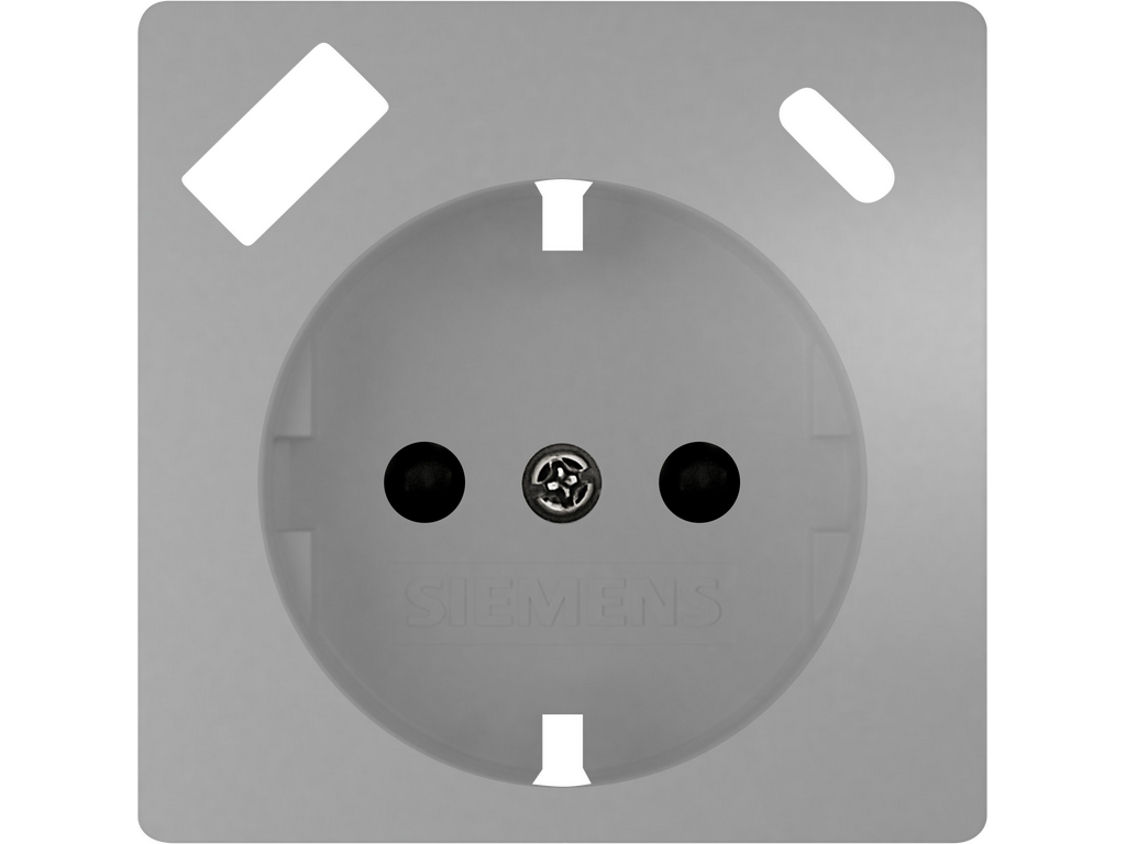 Miro, tapa Schuko USB AC PD, Aluminio Metalizado